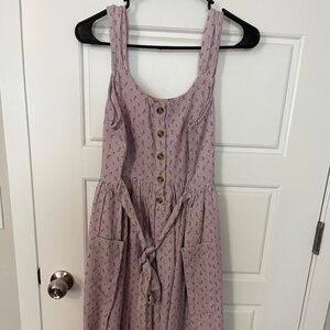 NWOT LCW Purple Floral Cottage Dress